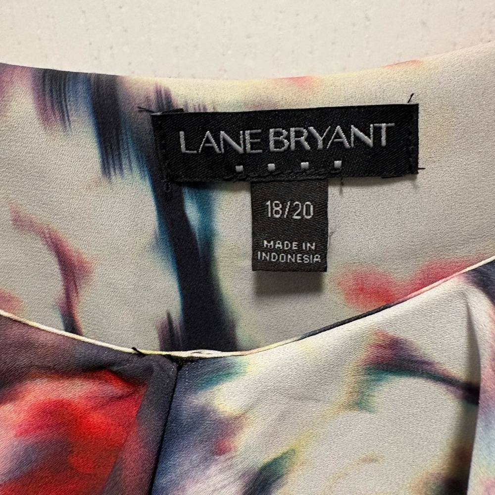 Lane Bryant Multicolor Ruffled Mini Dress - Picture 2 of 2